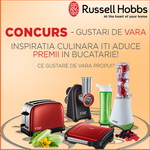 Castiga un blender, un toaster, un gratar electric sau o masina de tocat si feliat Russell Hobbs