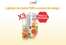 Castiga 3 premii: laptisor de matca pur cu aroma de mango