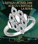 Castiga un inel din aur cu cristale La Rosa