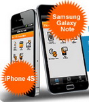 Castiga un iPhone 4S si un Samsung Galaxy Note