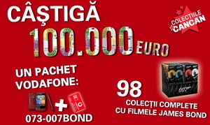 Concurs "James Bond": castiga 100.000 de euro si alte premii de consolare