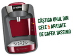 Castiga 5 espressoare Bosch Tassimo Suny si 122 premii constand in cafea Jacobs