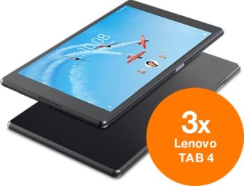 Câștigă 3 tablete Lenovo TAB 4 16GB LTE