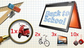 Castiga un scuter Vespa, 2 biciclete Cupper, 3 tablete Lenovo Yoga, 10 boxe Lenovo si alte 500 de premii