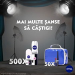 Castiga 50 de seturi de machiaj sau 500 de seturi Nivea Invisible for Black & White