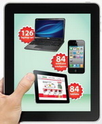 Castiga 126 de laptopuri Dell, 84 tablete iPad si 84 smartphone-uri iPhone