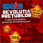 Castiga reduceri mari cu Revolutia Preturilor la eMAG