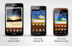 Castiga 3 smartphone-uri: Samsung Galaxy Note, Samsung Galaxy S II si Samsung Galaxy Xcover