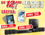 Castiga 228 smartphone Samsung Galaxy Note 2, 228 tablete Samsung Galaxy Tab 2 si 228 Home Theatre HT-E 330/EN Samsung