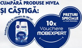 Concurs "Starea de bine": castiga 10 vouchere Mobexpert de 4.000 lei si 720 seturi cosmetice Nivea