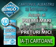 Castiga un top de cartoane albastre la Super Bingo