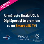 Castiga un Smart LED TV oferit de Digi Sport