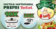 Castiga 10 multicookere Tefal si 25 seturi vase de bucatarie Tefal