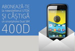 Castiga un smartphone dual-sim Utok 400D